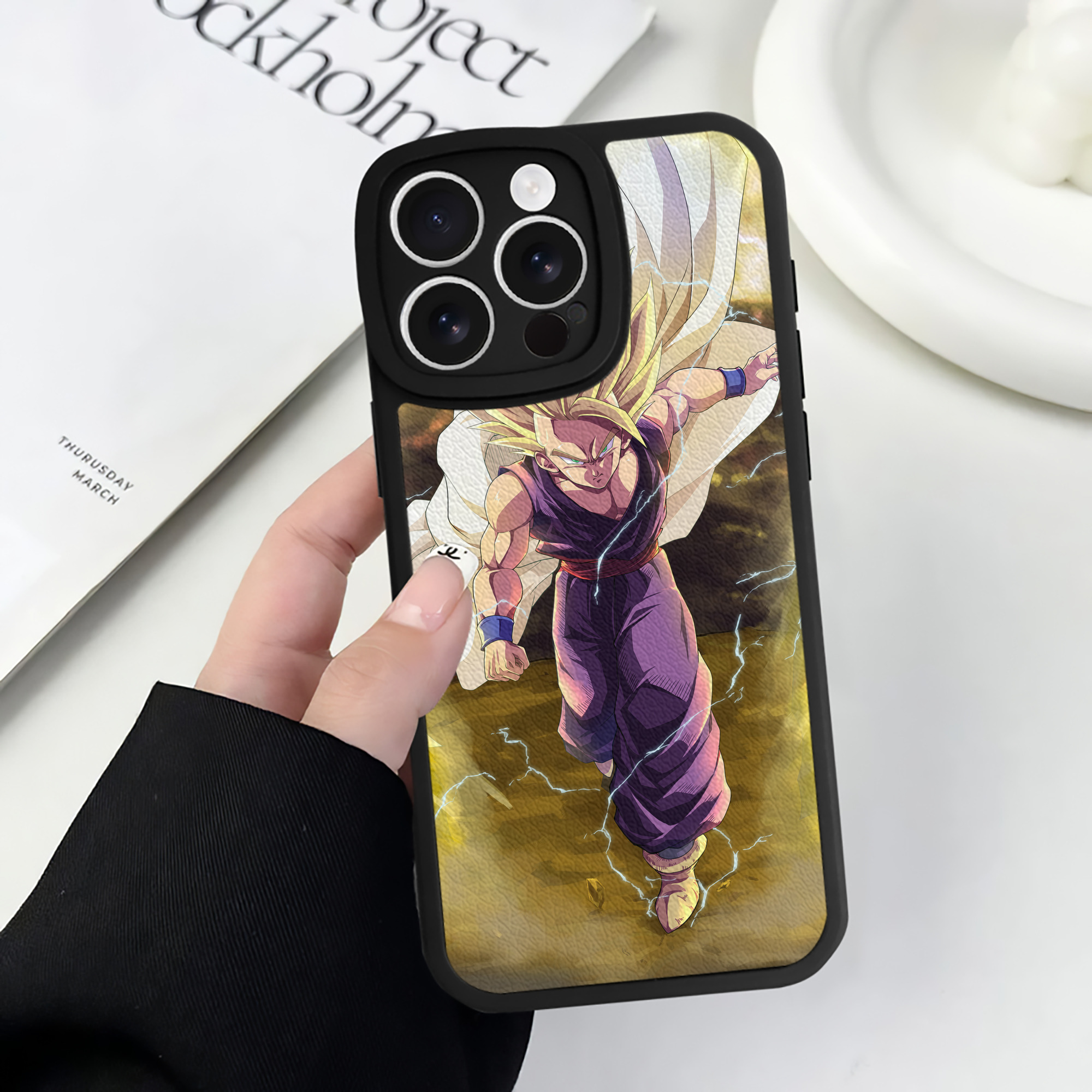 （画像用） ドラゴンボール DRAGON BALL 【iPhone 16シリーズ対応】シリコンスマホケース（レザー調） 材質：シリコン